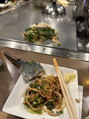 Okonomiyaki vegetable delux (ask for vegan)  at Kamehameha - かめはめは in Kyoto