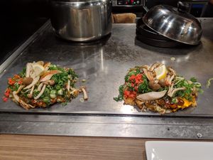 Delicious vegetarian and vegan options  at Kamehameha - かめはめは in Kyoto