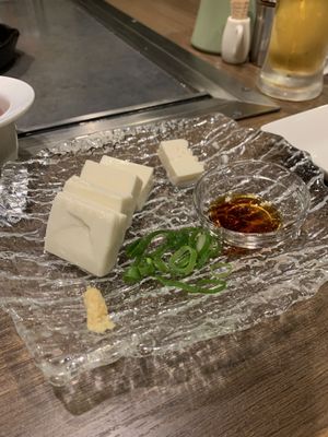 Local Kyoto tofu appetiser  at Kamehameha - かめはめは in Kyoto