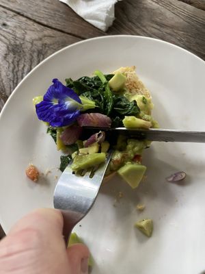 Avo toast  at Swasti Beloved Cafe in Ubud