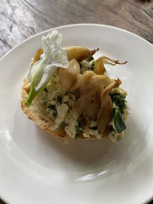 Partners eggs on toast   at Swasti Beloved Cafe in Ubud