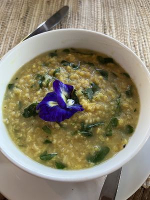 Balinese rice porridge   at Swasti Beloved Cafe in Ubud