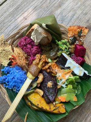Sunday all you can eat VEGAN  at Swasti Beloved Cafe in Ubud