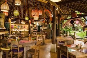 Inside Restaurant Area at Swasti Beloved Cafe in Ubud