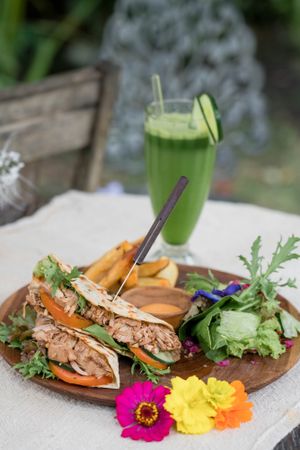 Another magic menu option. Taco Time with our Vegan Taco at Swasti Beloved Cafe in Ubud