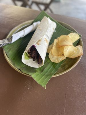 Tempeh Wrap  at Indiana vegan Cafe & Yoga in Langkawi