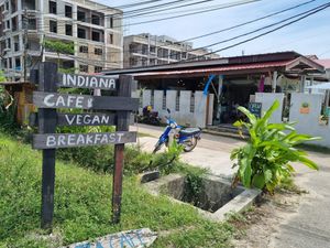 Here at Indiana vegan Cafe & Yoga in Langkawi
