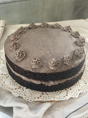Chocolate cake   at Indiana vegan Cafe & Yoga in Langkawi