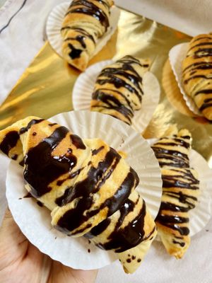 Chocolate croissant   at Indiana vegan Cafe & Yoga in Langkawi