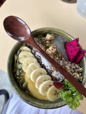 Vegan smoothiebowl  at Indiana vegan Cafe & Yoga in Langkawi