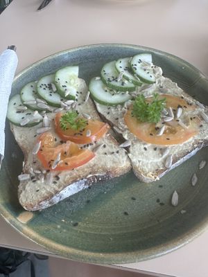 Hummusbrot  at Indiana vegan Cafe & Yoga in Langkawi