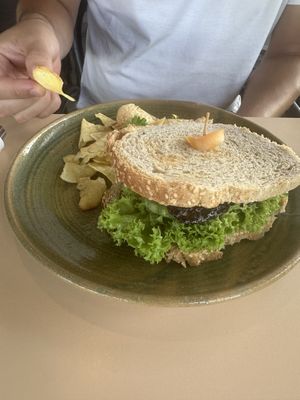 Tempeh Sandwich  at Indiana vegan Cafe & Yoga in Langkawi