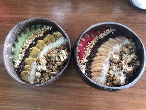 Smoothie bowls  at Indiana vegan Cafe & Yoga in Langkawi