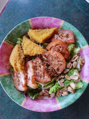 Rainbow salad at Indiana vegan Cafe & Yoga in Langkawi