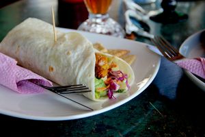 Asia wrap at Indiana vegan Cafe & Yoga in Langkawi