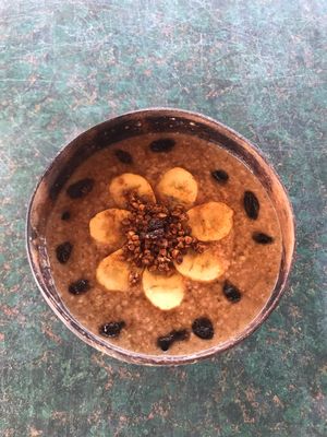 Oatmeal at Indiana vegan Cafe & Yoga in Langkawi