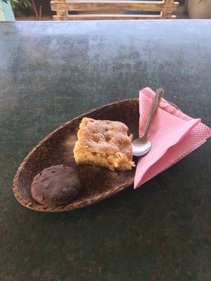 Cookie and apple pie at Indiana vegan Cafe & Yoga in Langkawi