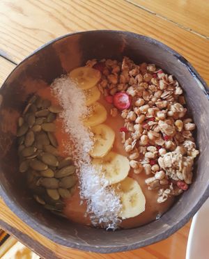 Sunset bowl at Indiana vegan Cafe & Yoga in Langkawi