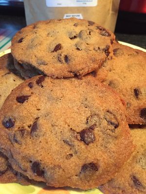 Choc chip cookies  at Auntie Mo's in Sunderland