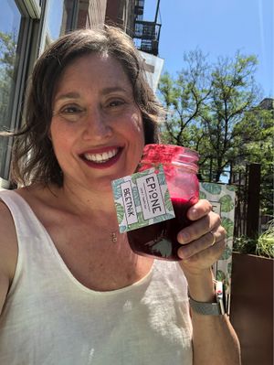 Feeling better juice and Loom Yoga at Ambrosia Elixirs in Brooklyn