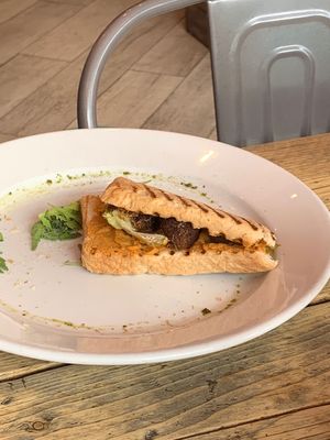 Vegan toastie at LS6 in Leeds