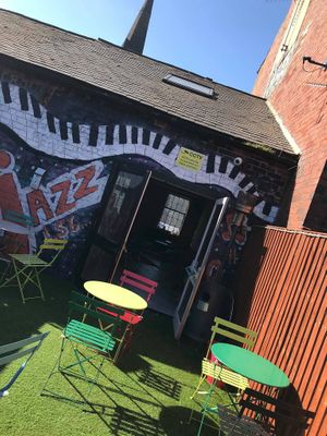 Decked seating area (from social media) at LS6 in Leeds
