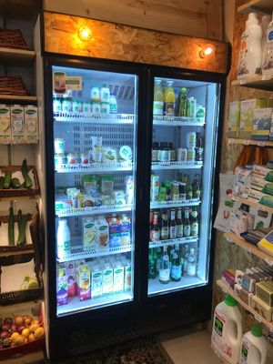 Chilled section  at Bomercado in Lisbon