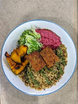 Falafel and quinoa bowl at Haakon - KINEX in Central Singapore