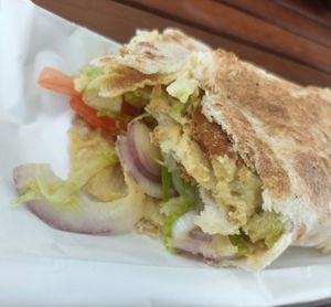 Falafel wrap  at El Attar Middle Eastern Grill in Toowoomba