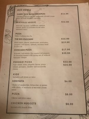Plant based menu 3 at Paliotti's Italian Restaurant in Maple Ridge