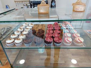 Cupcakes! Donuts were a bit delayed due to a large order the same day. at Bake My Day in Copenhagen