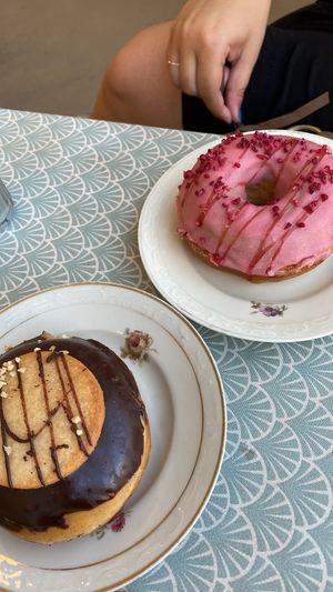 Vegan donut and cake  at Bake My Day in Copenhagen