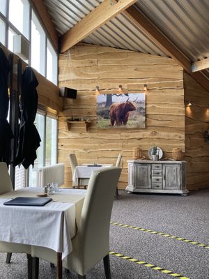 Indoor seating area at De Lier in Schinveld