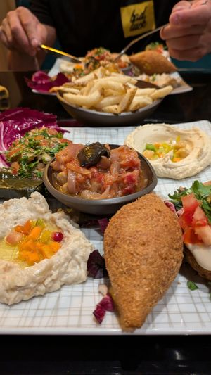 The vegan platter. at Mon Liban in Lyon