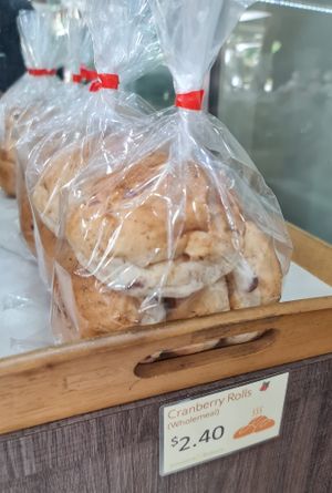 Dairy free Cranberry roll ~ 4/7/22 at Creative Bakery in West Singapore
