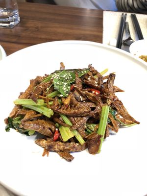 bamboo shots at Elefant BaoPu Vegetarian in Dalian