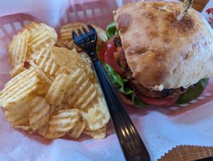 Black Bean Burger at Mellow Minded in Harrisburg