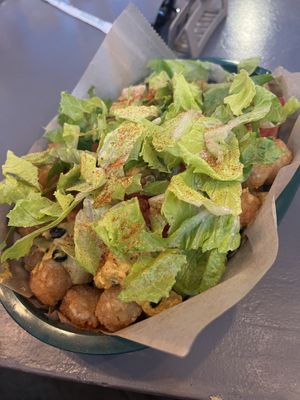 loaded tater tots  at Kayak Kafe - Midtown in Savannah