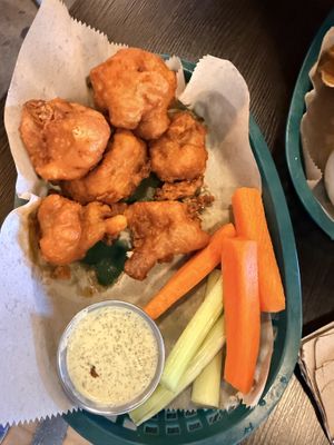 Cauliflower bites (buffalo seasoned)  at Kayak Kafe - Midtown in Savannah