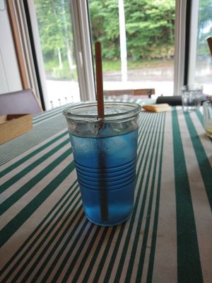 It changes colour! at Bananeira in Yokohama