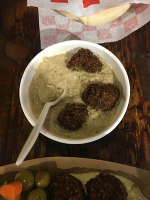 Eggplant soup at Yalla Vermont in Brattleboro