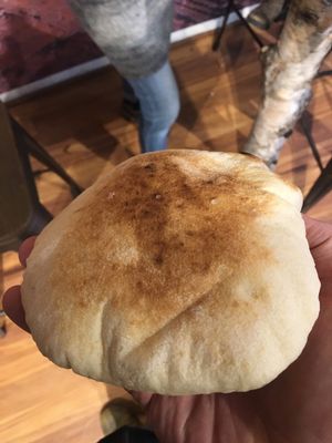 Fluffy pita! Out of this world! at Yalla Vermont in Brattleboro