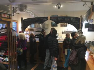 Line our the door! at Yalla Vermont in Brattleboro