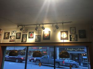 Local art at Yalla Vermont in Brattleboro