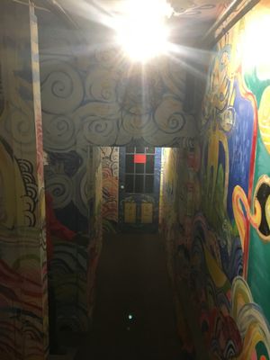 To the bathroom at Yalla Vermont in Brattleboro