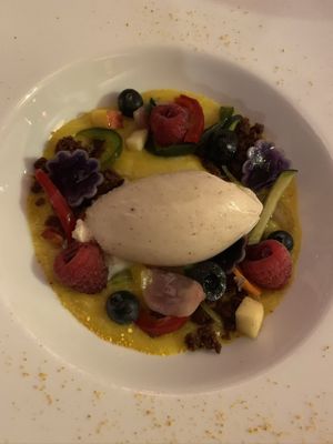icecream with veggies, very unique  at Terra Restaurant in Sagres