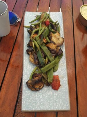 Salted vegetables at Terra Restaurant in Sagres