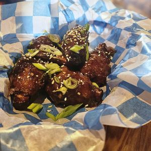 Smokey Mesquite Chicken Wings at The Moonlighter in Chicago