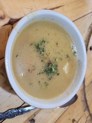 Plantain soup at KIPI Natural in Latacunga