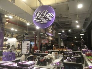 Counter at Li-Lac Chocolates in New York City